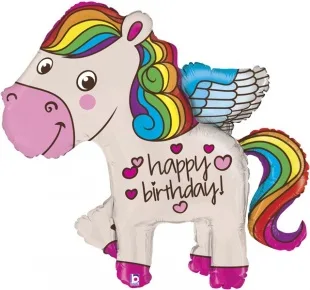 G 45"/114см  Радужный единорог, 1 шт. (Италия)