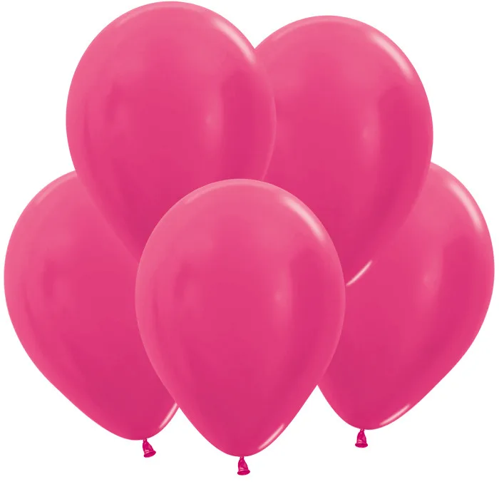 S Метал 5"/13см Фуксия / Fuchsia / 100 шт. / (Колумбия)