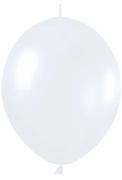 S Линколун Перламутр 6"/15см Белый / White / 100 шт. / (Колумбия)