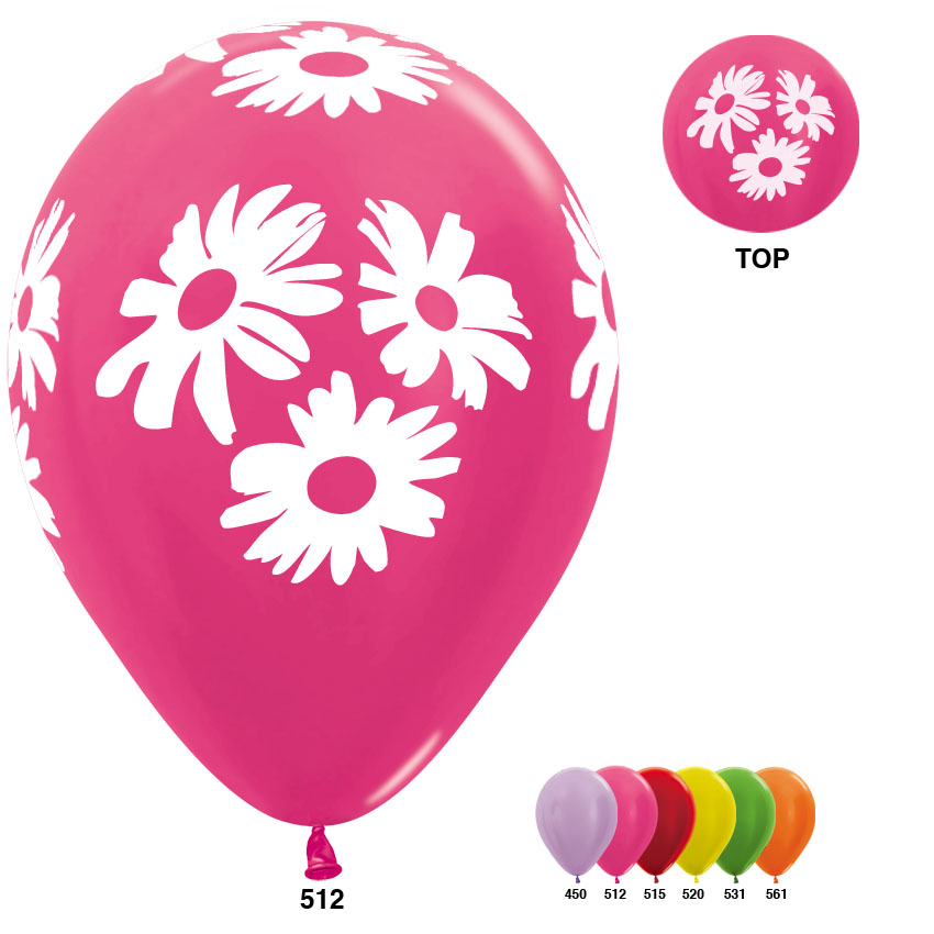 S 12 Ромашки, Ассорти Металлик/ Cammomiles / 100 шт. / (Колумбия)