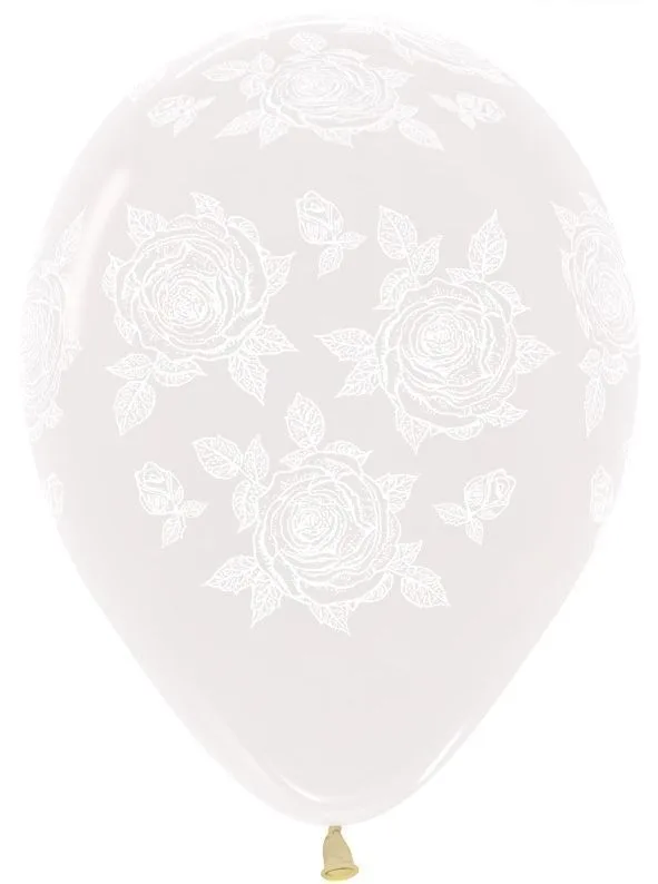 S 16 Элегантная роза ( Прозрачный),  Кристал/ 50 шт. / (Колумбия)