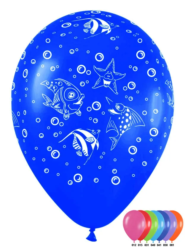 S 12 Веселые рыбки, Ассорти / 100 шт. / (Колумбия)