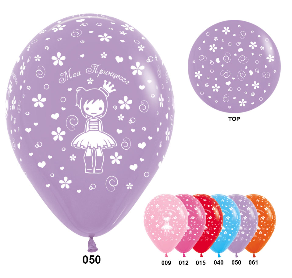 S 12 Моя Принцесса, Ассорти Пастель/ 100 шт. / (Колумбия)