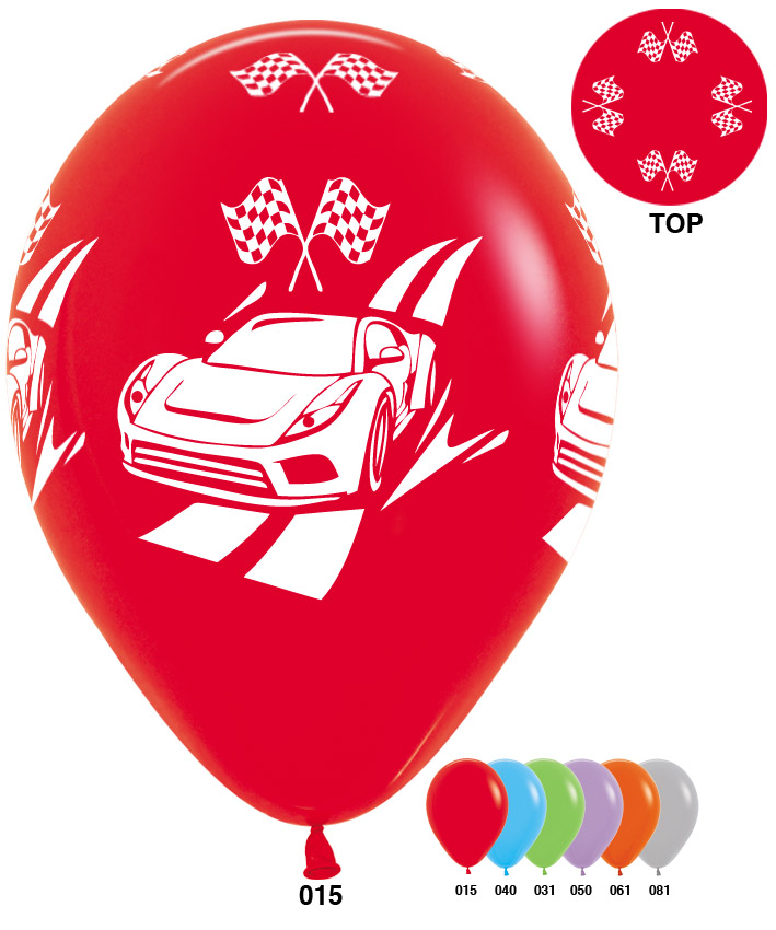 S 12 Спортивная Тачка, Ассорти Пастель / Car / 100 шт. / (Колумбия)