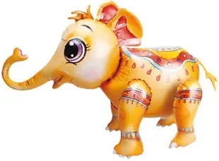 F 28"/71 см Ходячая Фигура, Маленький слоненок, Оранжевый, 1 шт. в упак.  (Китай)