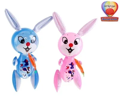 Игрушка надувная Зайка 35 см.