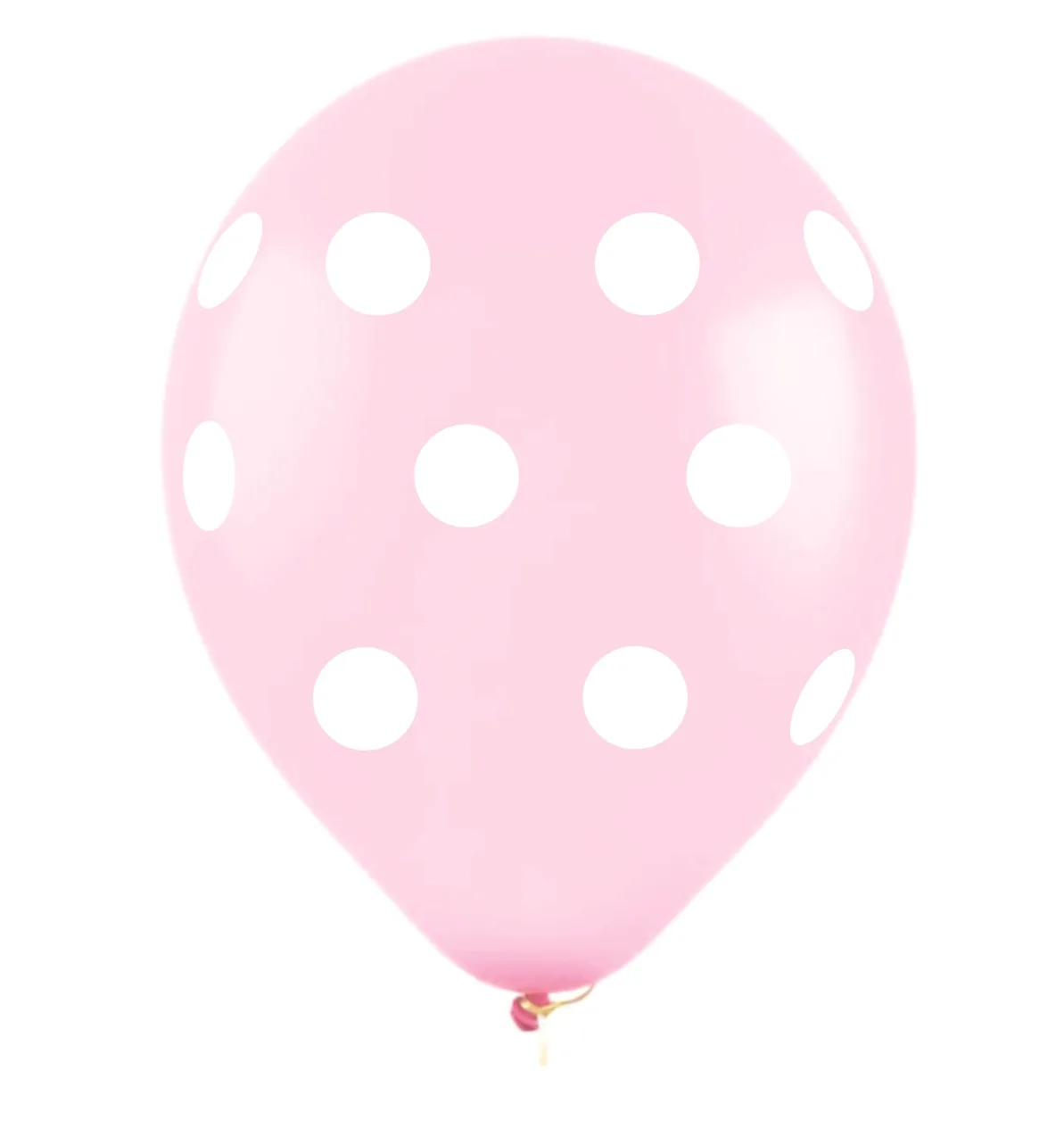 И 12"/30см Точки, Розовый, Пастель , 4 ст. / 50 шт. (Испания)