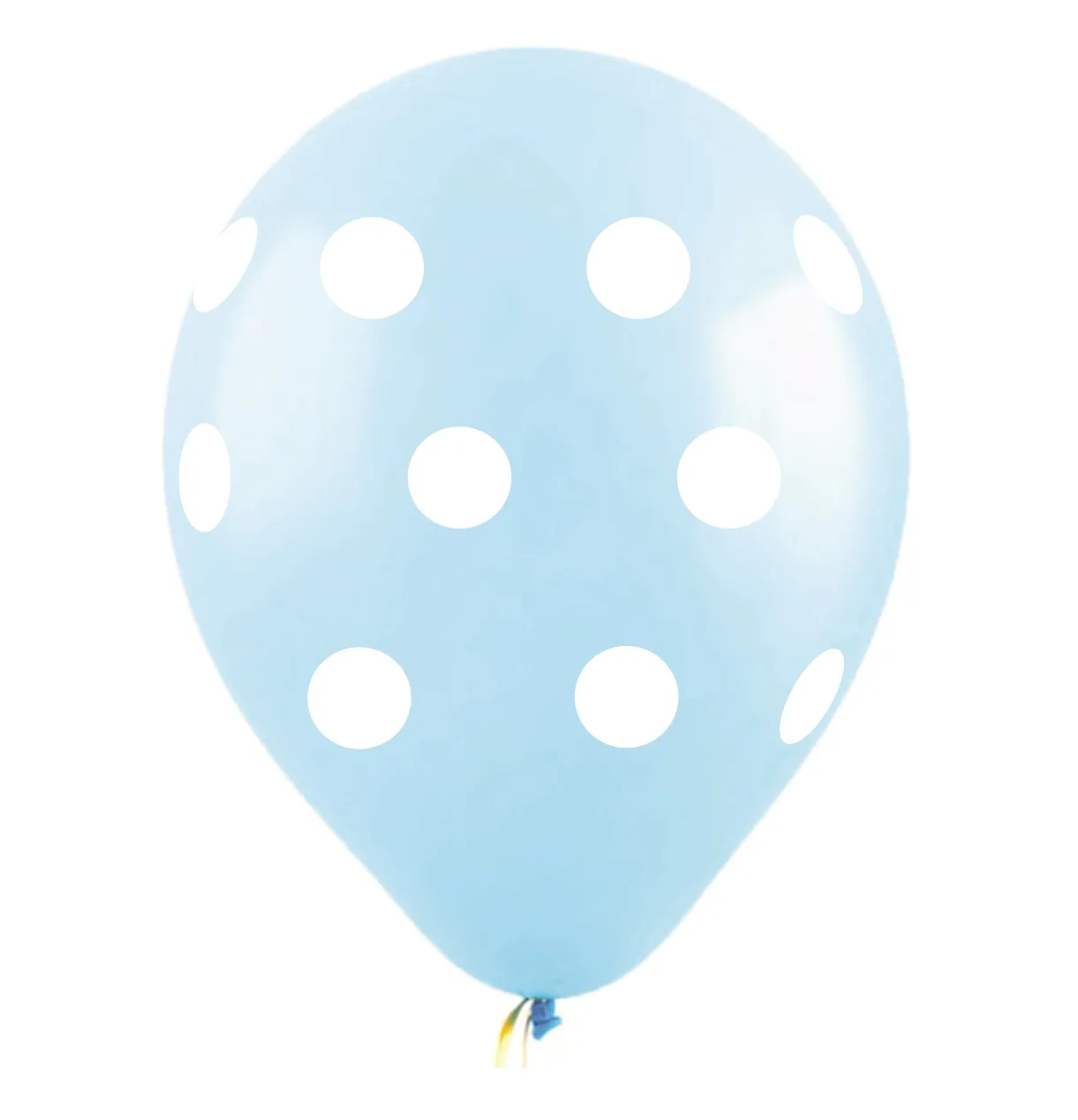 И 12"/30см Точки, Голубой, Пастель , 4 ст. / 50 шт. (Испания)