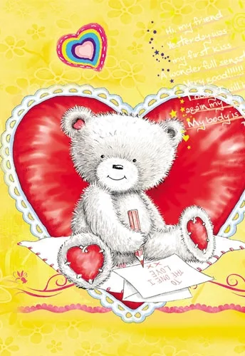 Мини открытка Мишка! 112х83 (20 шт.)