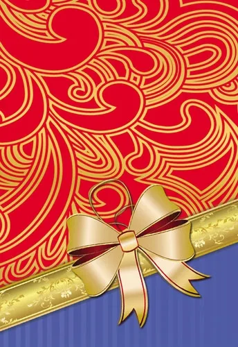 Мини открытка Бант 112х83  (20 шт.)