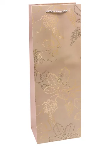 Пакет подарочный Dream Cards с матовой ламинацией 12x36x8.5 см Виноградная лоза.