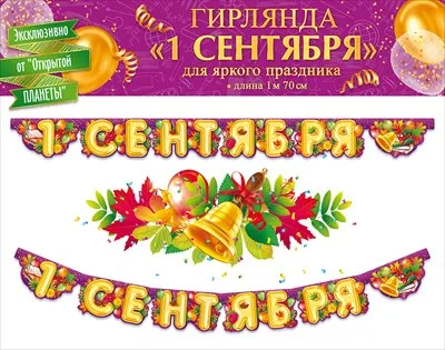 Гирлянда "1 Сентября" 1,7 м.