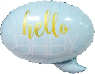 F 23"/58 см С Рождением Малыша!, Голубой /1 шт/ (Китай)