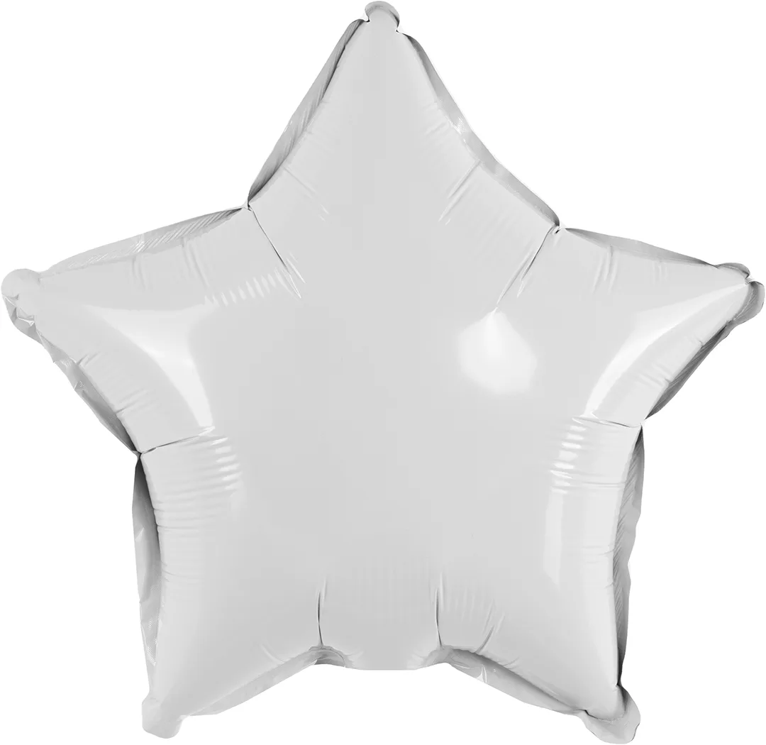 К 10"/22,5см Звезда Белый/ 1 шт / (Китай)