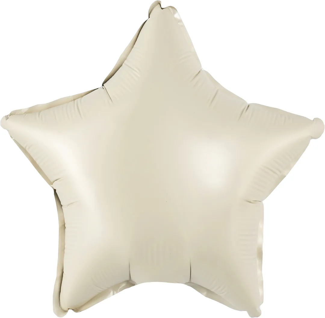К 10"/22,5см Звезда Кремовый, Сатин/ 1 шт / (Китай)