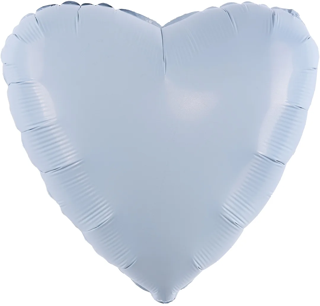 Р 36"/91см Сердце, Небесный, 1 шт. в уп.(Россия)