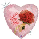В 36 Букет Я тебя люблю Голография / I love you bouquet/ 1 шт / (США)