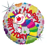 В 18 Клоун в коробке  С днём рождения Голография / Berthday Jack / 1 шт / (США)