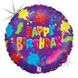 В 18 Рисунки Это твой День Рождения Голография /Paint Birthday / 1 шт / (США)