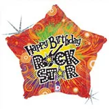 В 19 Звезда Рок-Звезда С днем рождения / Happy Birthday Rock Star / 1 шт / (США)