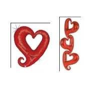 B 37 Звено цепи Красный Голография / Chain of Hearth Red / 1 шт / (США)