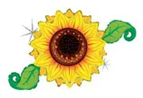 B 46 Подсолнух для Арки голография/ Linky Sunflower/ 1 шт / (США)