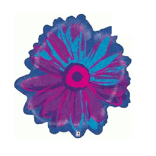 B 23 Цветок Фиолетовый Голография / Flower / 1 шт / (США)