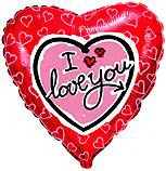 И 18 Сердце Я тебя люблю (сердце на сердце) / I Love you / 1 шт / (Испания)