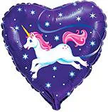 И 18 Сердце Летающий единорог / Unicorn fly / 1 шт / (Испания)