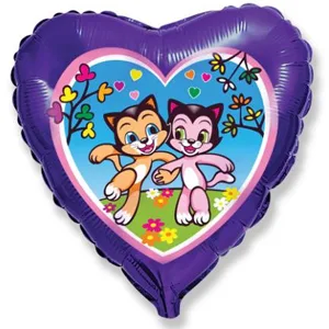 И 18 Сердце Счастливые котята / Happy cats / 1 шт / (Испания)