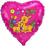 И 18 Сердце Газели в траве / Gazelles / 1 шт / (Испания)