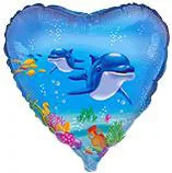 И 18 Сердце Счастливый дельфин / Happy Dolphin / 1 шт / (Испания)