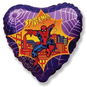 И 18 Сердце Человек-паук (фиолетовый) / Man / 1 шт / (Испания)
