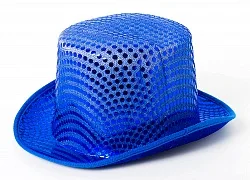 Шляпа "Синяя", блестящая
