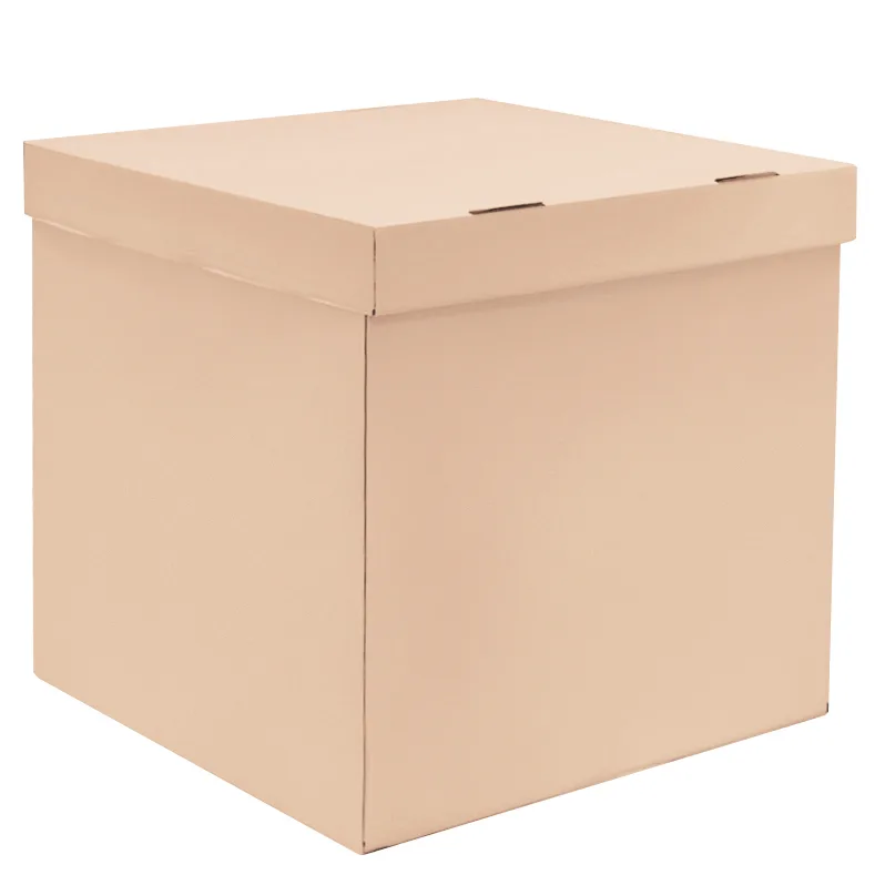 Коробка для надутых шаров Бежевый 60*60*60 см./1 шт./