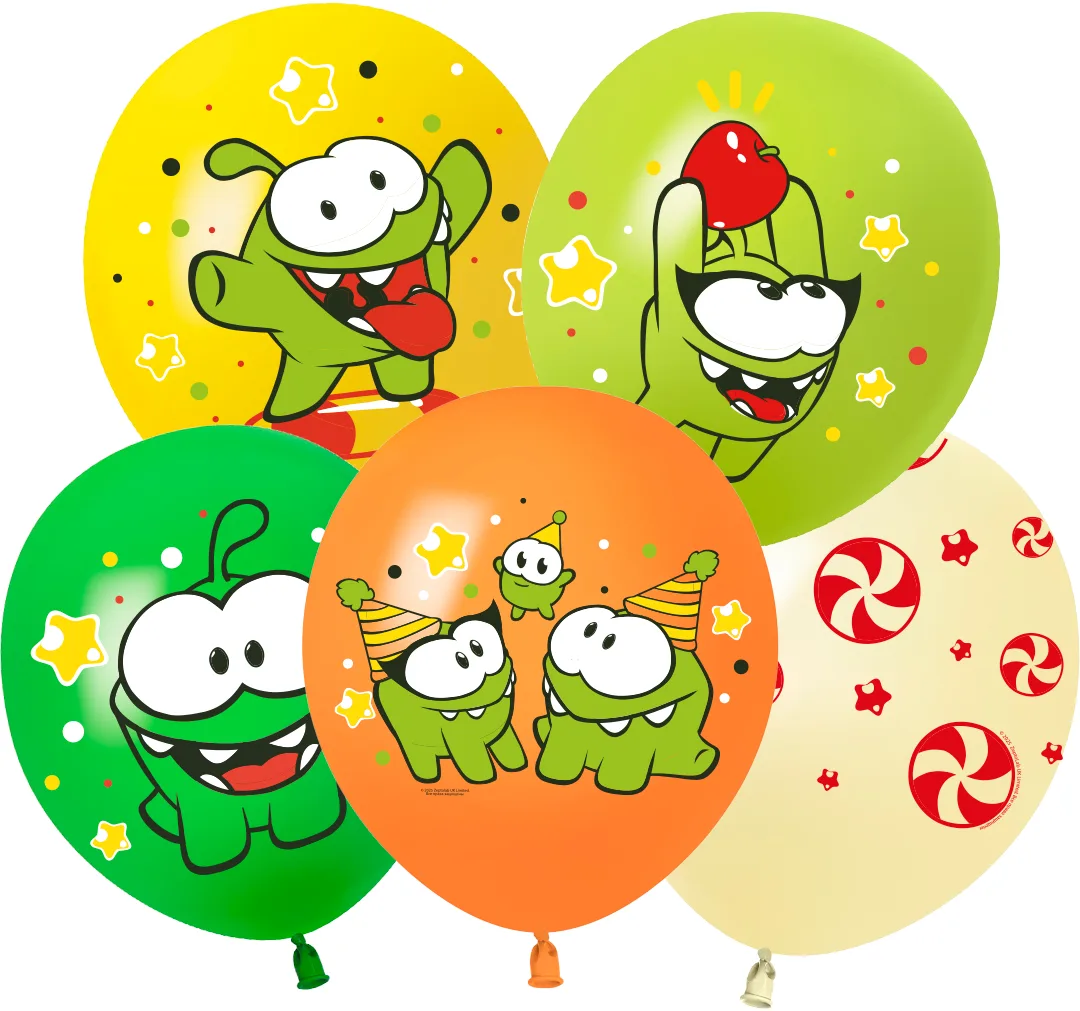 512 12"/30 см.Ам Ням, Ассорти, пастель, 25 шт.(Китай)