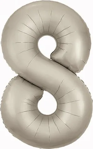 Р 40"/102см Цифра "8" Мистик крем Slim в упаковке / 1 шт / (Россия)