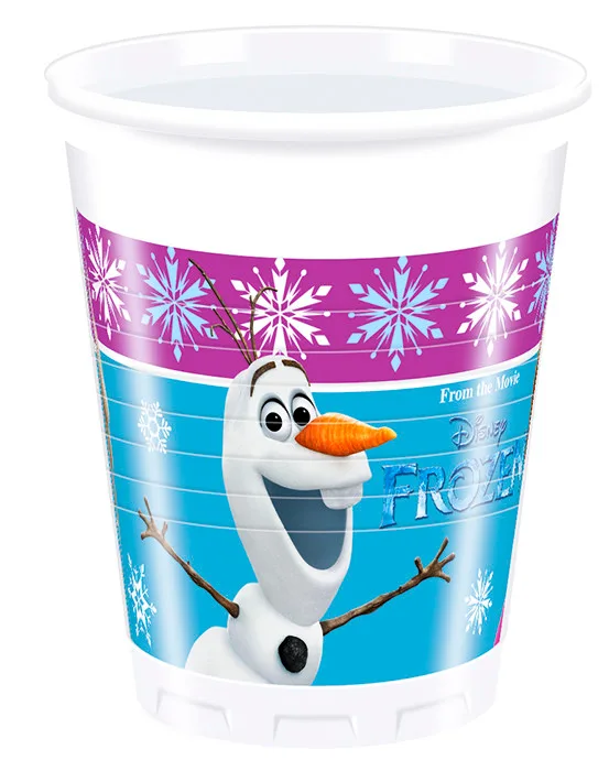 Стаканы пластиковые 200 мл "Холодное Сердце. Северное сияние" / набор 8 шт. /