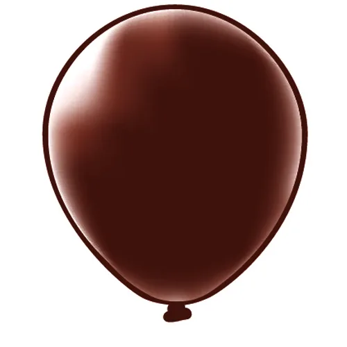 Б 10"/25см Пастель Шоколад/50 шт./ (Таиланд)