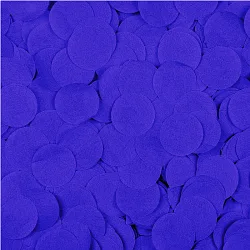 Конфетти тишью, Круги, Синий,  бумага, 2,5 см., 50гр.