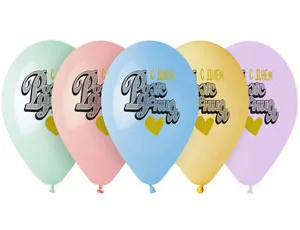 G 14"/35см С Днем рождения! Сердце/25 шт./(Италия)