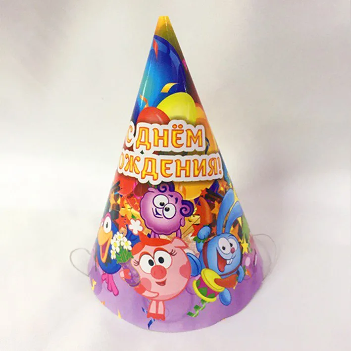 Колпачки 16 см. "Мультгерои"  уп / 6 шт.