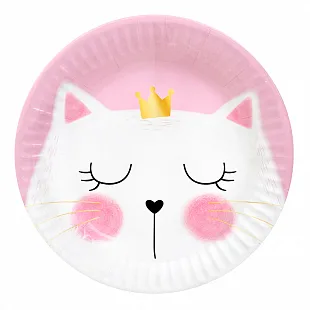 Тарелки  18 см.  "Кошка Мэри" /набор 6 шт./(Китай)
