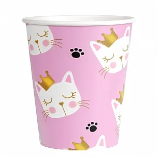 Стаканы 260 мл. "Кошка Мэри"/ набор 6 шт./ (Китай)