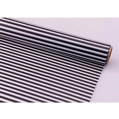 Пленка упаковочная Зебра на матовой пленке Черный,рулон 70 см*7,1 м 40 мкм (Россия)