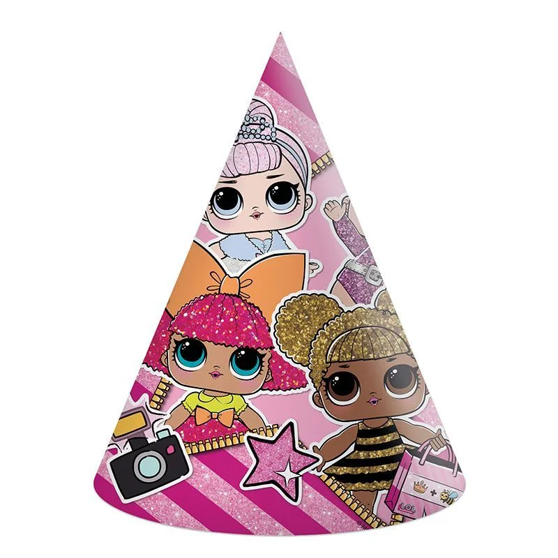 Колпак "Кукла ЛОЛ"  / уп. 6 шт.