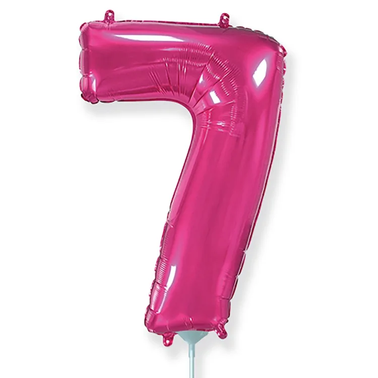 И 16"/41 см  Цифры "7" Fuchsia / 1 шт. / Испания