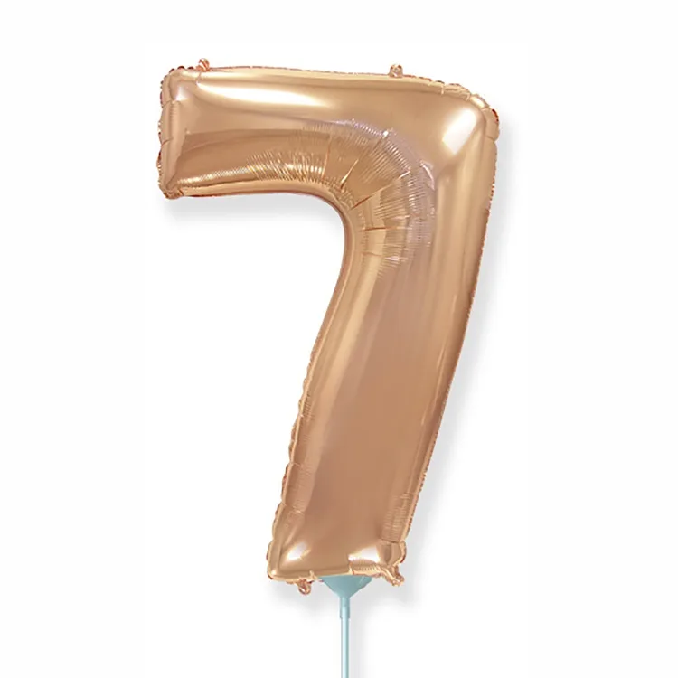 И 16"/41 см  Цифры "7" Rose Gold / 1 шт. / Испания