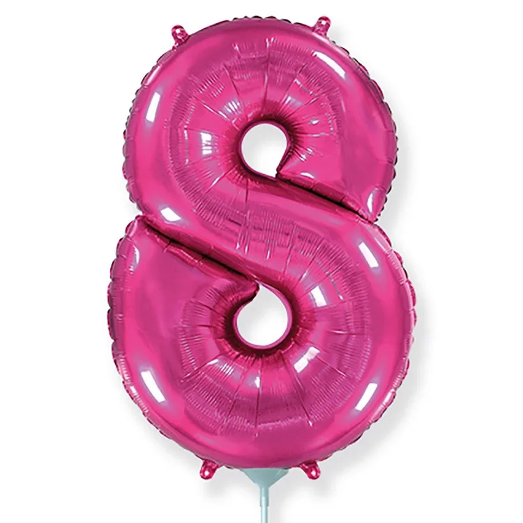 И 16"/41 см  Цифры "8" Fuchsia / 1 шт. / Испания