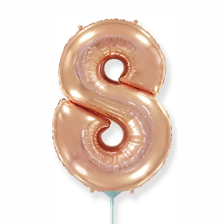 И 16"/41 см  Цифры "8" Rose Gold / 1 шт. / Испания